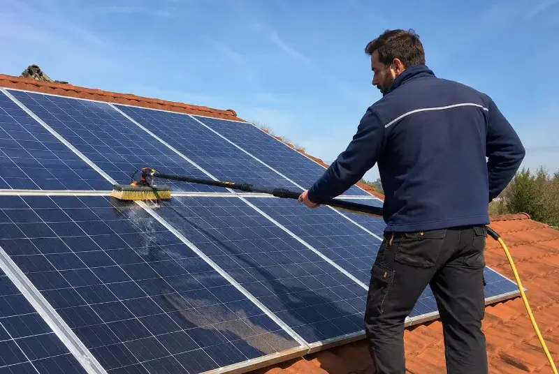 Nettoyage et entretien de panneaux solaires à Saint-Geniès-de-Fontedit